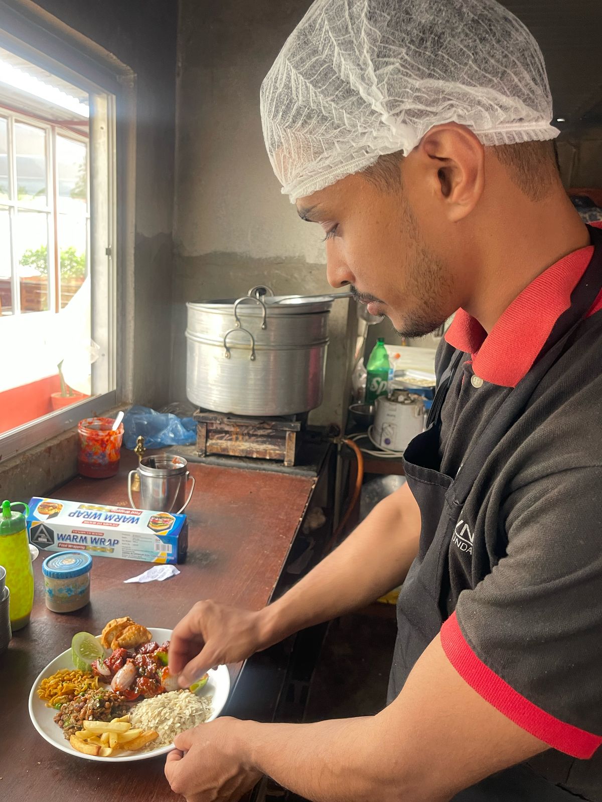 Chefs preparing food